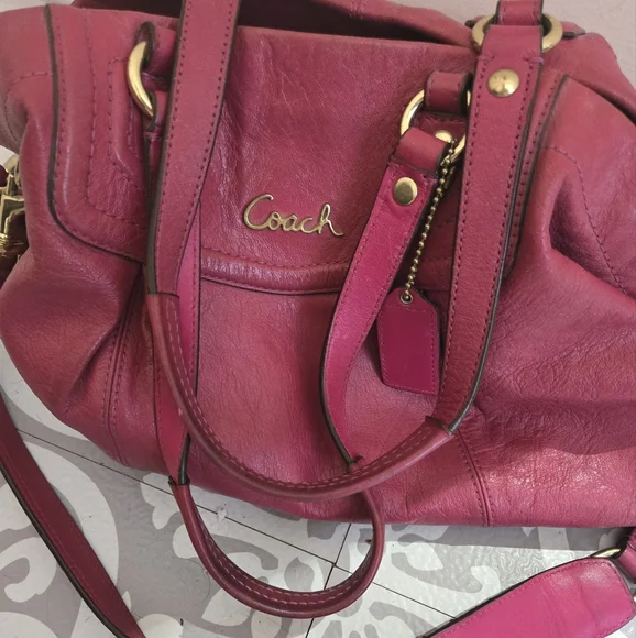 Coach Pink/Raspberry Shoulder Bag - Picture 7 of 7